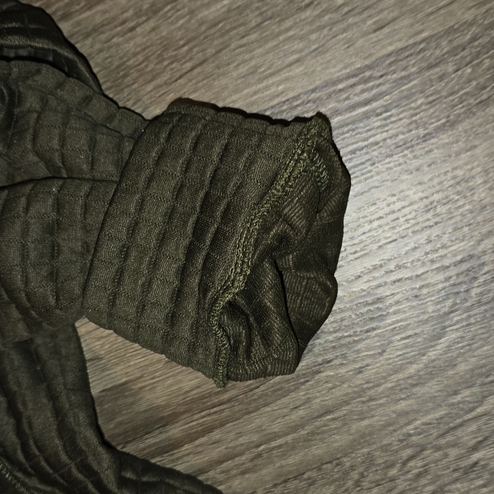 Olive green Sweatshirt with hood - Picture 7 of 9